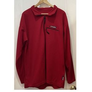 Berghaus Red Polartec Microfleece 1/4 Zip Jacket Men’s Size XL